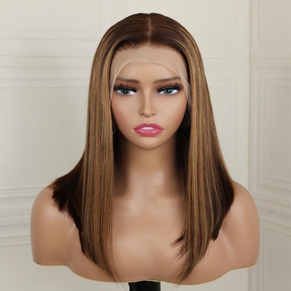 Other - [10 INCH] Honey Blonde Ombre Bob Wig 13x4 Lace Front